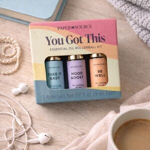 New Paper Source “You Got This” Essential Oil Rollerball Kit Self Care Gift Set